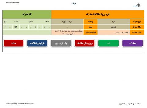 سیستم کدینگ مستندات